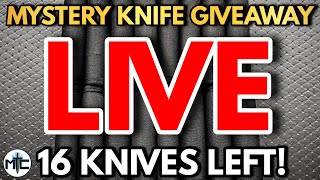 MYSTERY KNIFE GIVEAWAY LIVE! 16 KNIVES LEFT! + KNIVES & KNONSENSE MAY 2024