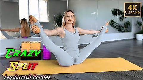 Dagelijkse beenstrekking voor splits en oversplits! Sterke en sierlijke benen! (4K)