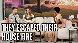 Husband & Wife Recall Death-Defying Escape from House Fire When She Was Pregnant