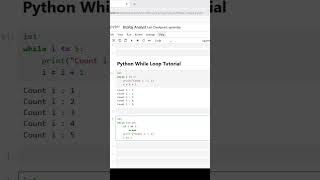 Python While Loop Tutorial for Beginners | With Examples & Explained in Simple Way #python #short