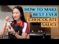 BEST EVER CHOCOLATE SAUCE: FOR TOPPING, WALLING AND DIPPING YOUR FINGER IN!