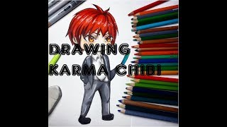 DRAWING CUTE KARMA CHIBI FROM ASSASSINATION CLASSROOM - YouTube