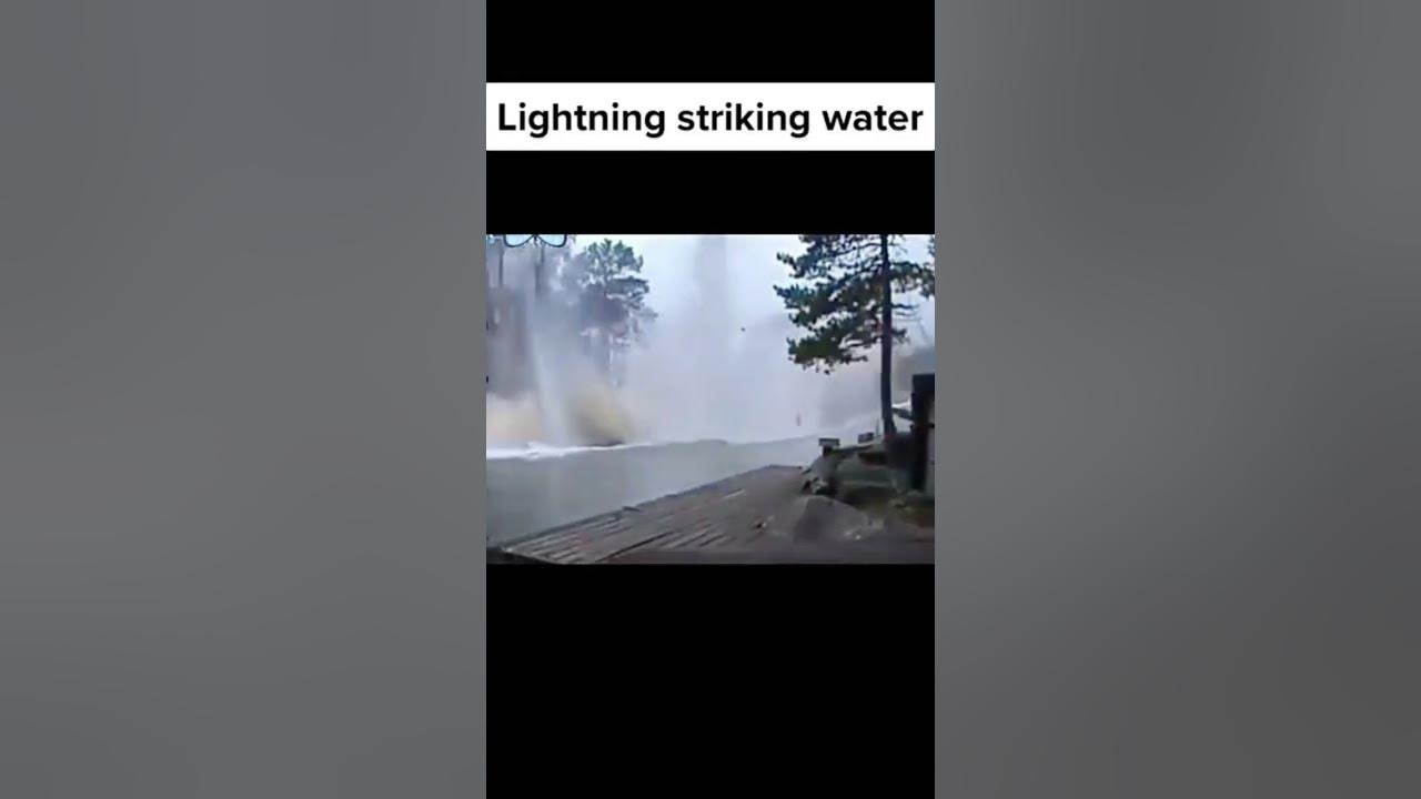 Lightning strikes water #shorts