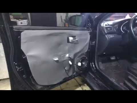 KIA RIO установка акустики. Аудиоподготовка дверей, шумоизоляция, замена штатных динамиков