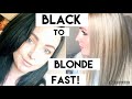 Black to blonde FAST! How I got blonde quick with minimal damage. Using bleach bath/wash only!