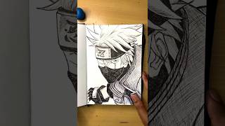 [ASMR] Drawing Kakashi⚡️-Naruto #satisfying #shorts #asmr #anime