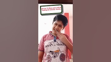 Get this video 1k likes and i will be making its tutorial and make sure to subscribe my channel.