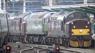 Colourful Carlisle: Train Surprises! Class 37s, Classes 56, 68, 66, 70, Midland Pullman. 14 Dec 23