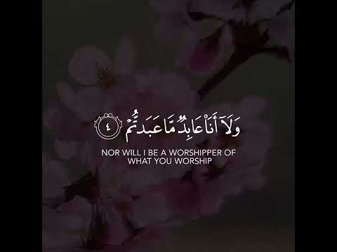 سورة الكافرون تلاوة عطرة للقارئ الشيخ خالد الجليل