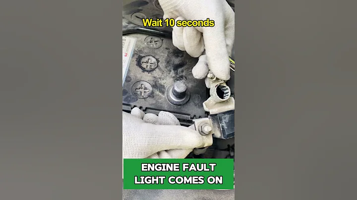 Release the negative terminal of the battery for 10 seconds and the engine fault light will go out.