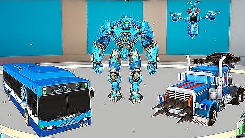 🔥Flying Bee Robot Truck Bus Red Robot Tree Robot Transformation🕹Android iOS Gameplay