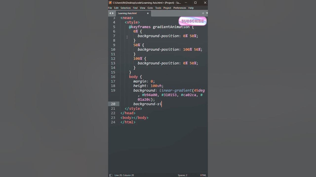 Animated Background with Pure CSS and Html | No JavaScript no jQuery ...