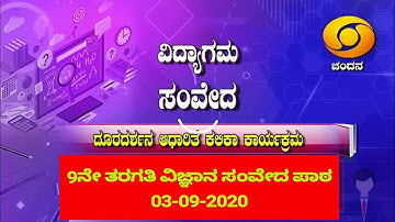 9th SCIENCE SAMVEDA LESSON 03-09-2020 DD Chandana