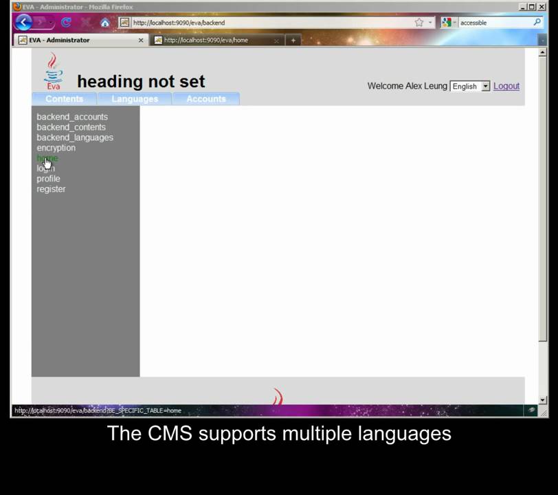My Project : EVA - a Java Web Application Framework - YouTube