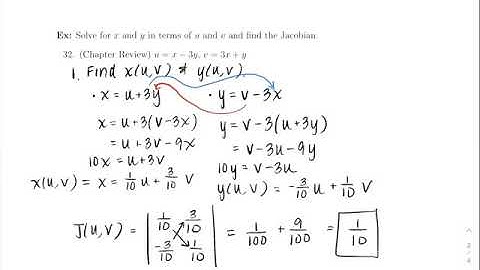 Change of Variables in Multiple Integrals; Jacobians