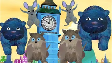 HICKORY DICKORY DOCK-RANDOM COLOR EFFECTS//FOUR ANIMALS IN THE CLOCK EFFECTS