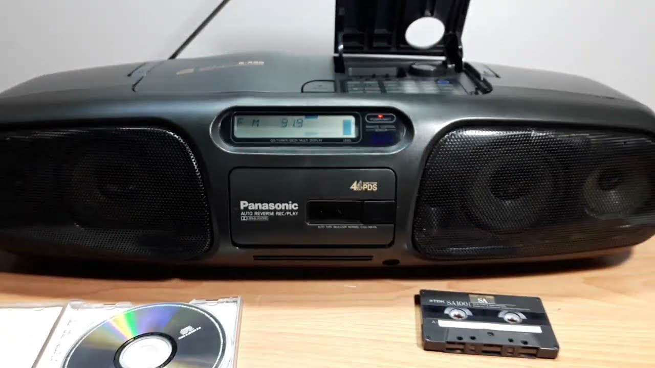 Portable Stereo Cd System Panasonic RX-DS45 - YouTube