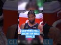 Paul George Watches From Bench As Clippers Fall Short Of NBA Finals #Shorts