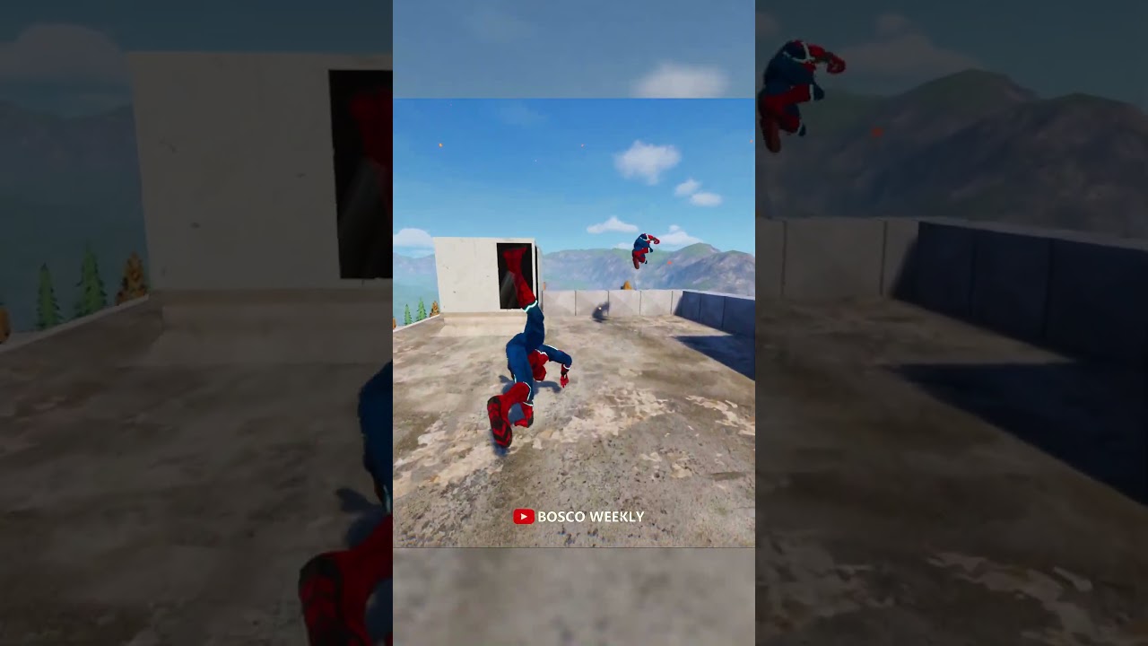 Multiplayer Spiderman MOD in Rooftops & Alleys Clip 6 | The Parkour Game