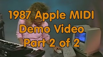 1987 Apple Computer Reseller Training Video - Apple MIDI Interface - Second Half