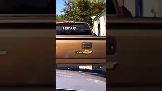 Florida man gets pulled over for "I Eat Ass" sticker 😂 #shorts