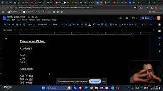 Cryptography Permutation Cipher