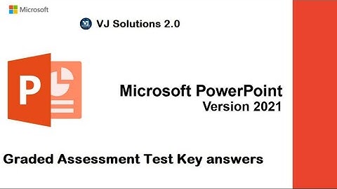 MS-POWERPOINT Advance graded assessment test #Key Answers || Naan Mudhalvan || #VJ Solutions 2.0
