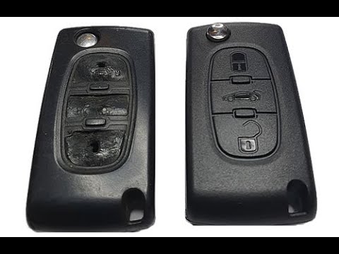 Citroen and Peugeot – Tutorial How to  Replace Old Car Key Shell With a New Key Shell