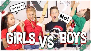 BOYS VS GIRLS COOKIE BACK CHALLENGE ESKALIERT | MaVie Noelle Family BOYS VS GIRLS COOKIE BACK CHALLENGE ESKALIERT | MaVie Noelle Family