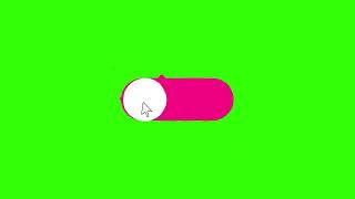 Pink Toggle Switch Animation Green Screen Overlay