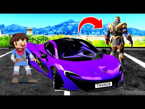Stealing THANOS INFINITY CARS In GTA 5!