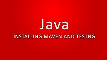 Java - Installing Maven and TestNG (Eclipse)