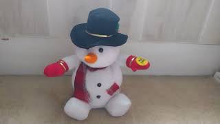 1998 Gemmy Animated Head Bobbing Generic Snowman (Rare)