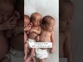 1 month in and our hearts are overflowing  triplets cute baby mom pregnant