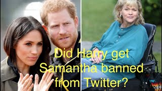 Did Harry get Samantha banned from Twitter? Plus more juicy gossip. 🧐📽