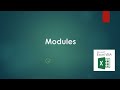 Modules