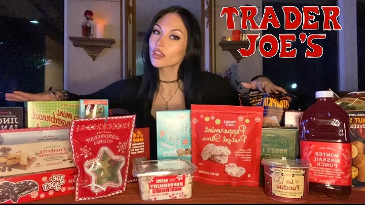 trying Trader Joe’s christmas snacks!
