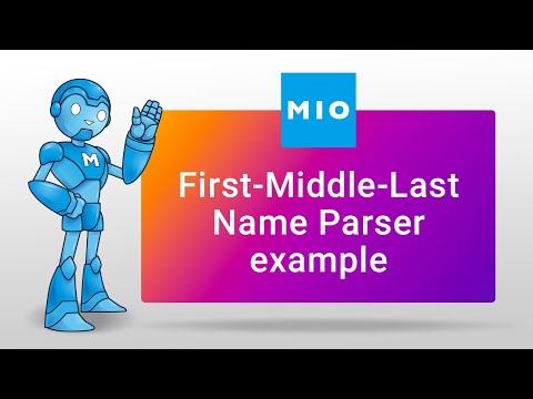 First-Middle-Last Name Parser example | Multi-column transformations in MIObdt