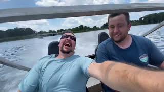 first ride!!!!  jet Jon, cheap mini jet boat.