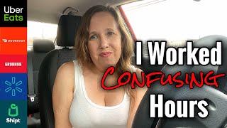 Multi-Apping with DoorDash, Uber Eat, and Grubhub Ride Along | I worked confusing hours!