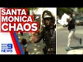 Police disperse looters ransacking LA stores on camera | Nine News Australia