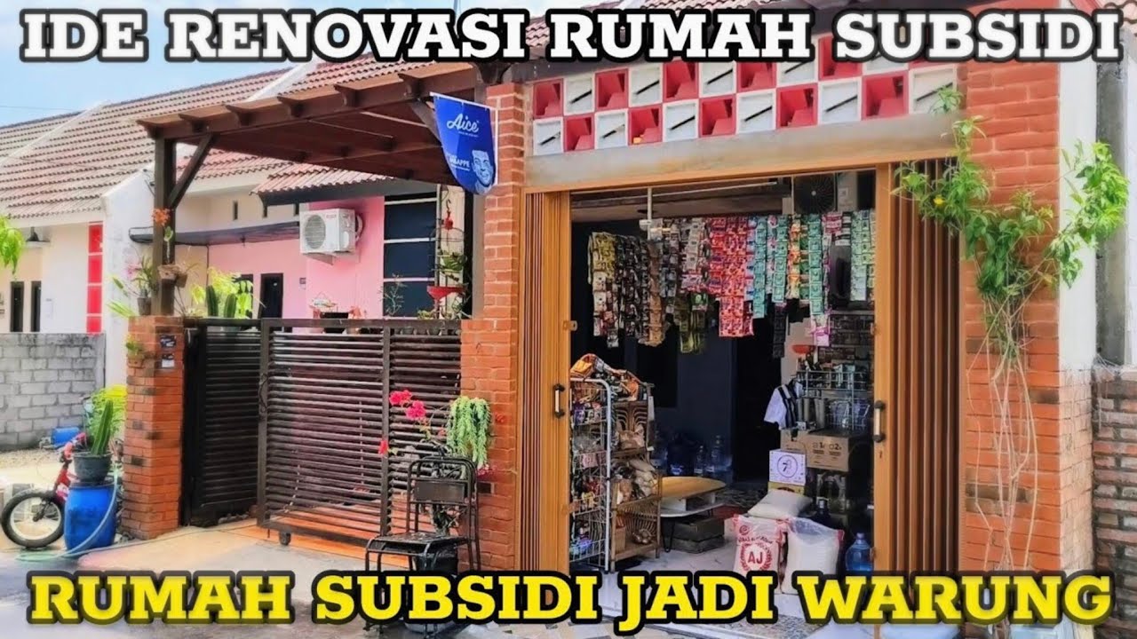 Renovasi Teras Rumah Subsidi Jadi Warung