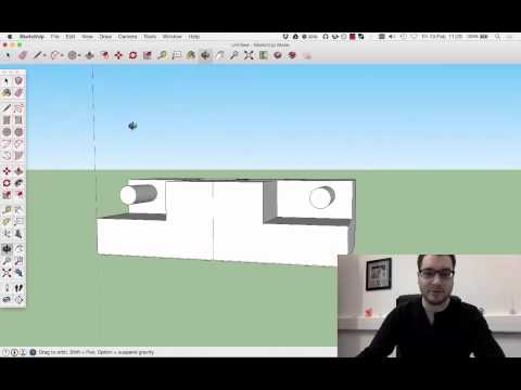 Sketchup Lesson 16: Mirroring Objects