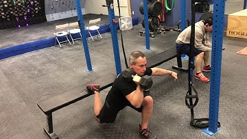 Offset Dumbbell Leaning Bulgarian Split Squat