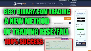 Binary.com Trading Strategy - A New Method of Trading RISE/FALL