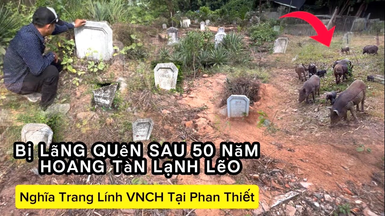 Phát Hiện Khoảng 200 Ngôi Mộ Của Tử Sĩ VNCH Hoang Tàn Đổ Nát Tại Phan Thiết
