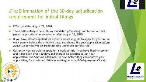 August 2020 Changes to the Work Permit Application Process for Asylum Seekers