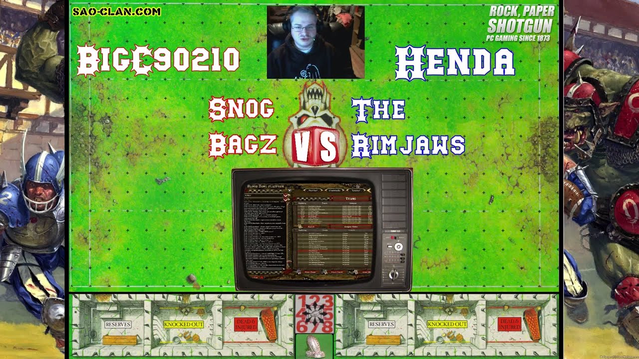 S01M01 BigC90210 vs Henda Blood Bowl Match Ripjaws vs Snog Bagz  - Feb '14
