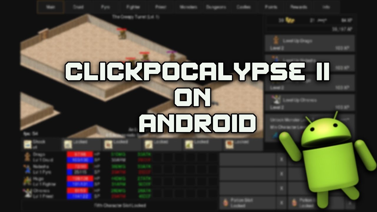 CLICKPOCALYPSE II Gameplay [Android RPG] Indie Corner YouTube