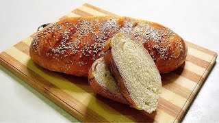 Хлеб Домашний и очень вкусный батон в духовке Быстрый рецепт без заморочек 